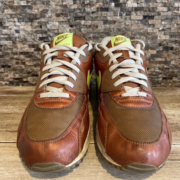 2007 OG Nike Air Max 90 Premium QS UMBER VOLT  12 - Picture 4 of 11